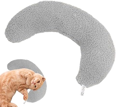 יחון חתול צוואר כרית - סופר רך כותנה כרית מיטת, חצי סופגנייה שיניים שחיקה חתול כרית לחתולים מיטת מחצלת, וכלבים