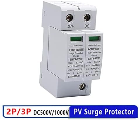 UNCASO PV Surge Surge Protector 2P 500VDC 3P 1000VDC ARRESTER DEVICE SPD SPD מתג בית סולארי מערכת Combiner Box סימון