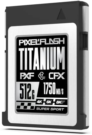 512 ג 'יגה-בייט פיקסלפלאש סדרת טיטניום כרטיס זיכרון סוג ב' מהירות אור קריאה / 1750 מגהבייט/שניות וכתיבה/1500 מגהבייט / שניות