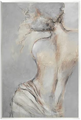תעשיות סטופל דיוקן מסורתי אשה עירום ציור בארוק ציור אמנות קיר עץ, עיצוב מאת ליז ג'רדין