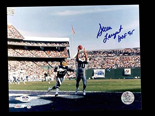 STEVE LARGENT PSA DNA חתום 8x10 חתימות צילום Seahawks - תמונות NFL עם חתימה