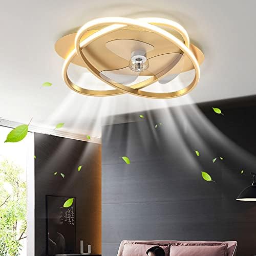 איבאלודי נורדי מאוורר תקרה פשוט אור אורות מאוורר אילם דק אולטרה מקורה 3 מהירות מאוורר תקרה עם אור 42W LED LED לעומק