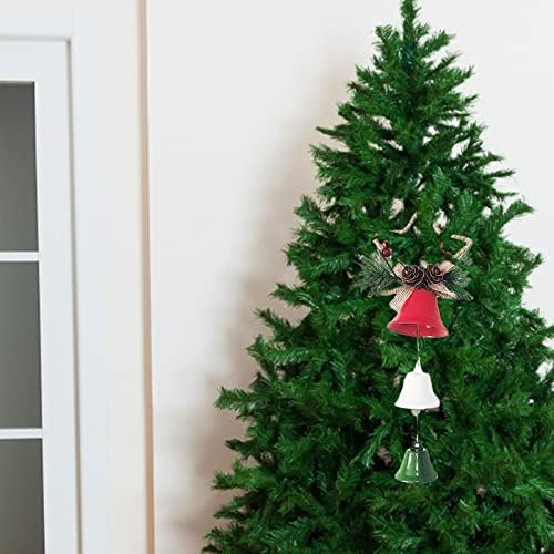 תליון קישוט לחג המולד של חג המולד תליון עץ חג המולד תליון פעמון חג המולד תלוי דבקון עם קריסטל