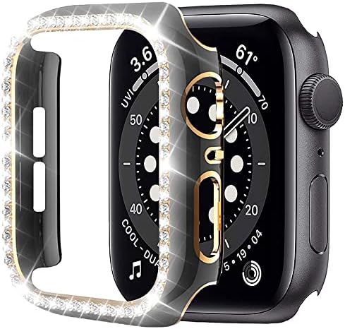 מארז קריסטל יהלום של UMCNVV עבור Apple Watch 7 6 SE 40 ממ 44 ממ 41 ממ 45 ממ IWatch Series 5 3 38 ממ 42 ממ כיסויי