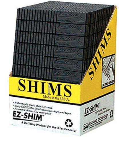 EZ SHIM כבד שחור שחור 7.9 בתפזורת פלסטיק בתפזורת פלסטיק