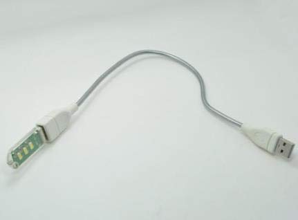 5 יחידות מתכת צינור USB צינור USB כבל הרחבת USB צינור מתכת מנורת נחש עם מכסה מנורת USB