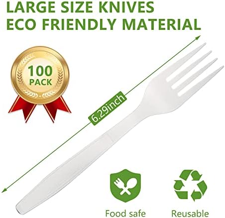 מזלג וסכין ניתנים לקומפוסטציה של הרלי, כלים חד פעמיים כוללים קופסת מזלגות מתכלים וקופסת סכינים
