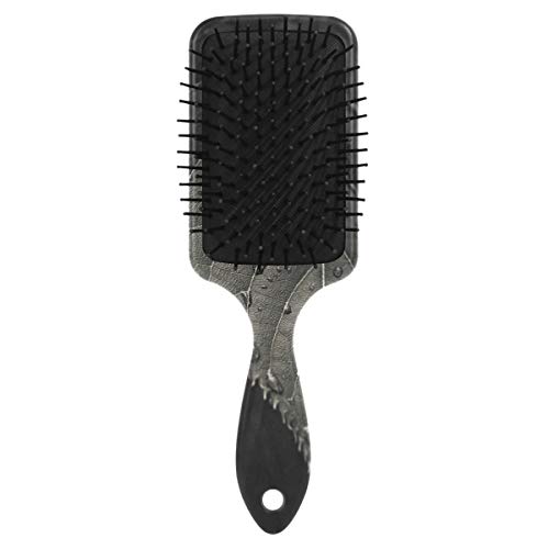 מברשת שיער של כרית אוויר VIPSK, עלים שחורים צבעוניים פלסטיק, עיסוי טוב מתאים ומברשת שיער מתנתקת אנטי סטטית לשיער