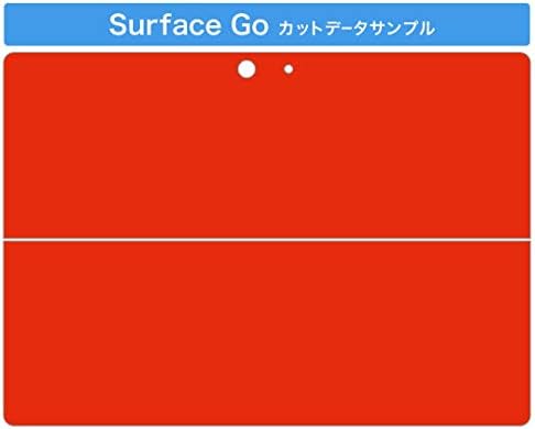 כיסוי מדבקות Igsticker עבור Microsoft Surface Go/Go 2 עורות מדבקת גוף דקיקים במיוחד עורות 012230 אדום מונוכרומטי פשוט