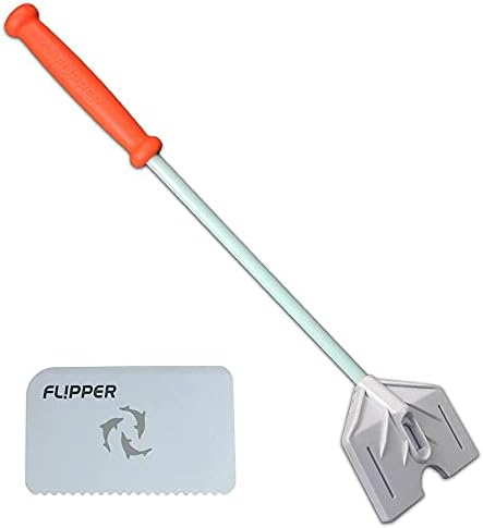 FL! PPER FLIPPER PLAPTINUM AQUARIUM ACCRIED מגרד יד - זכוכית ומנקה מיכלי דגים אקריליים - מנקה זכוכית אקווריום - מגרד