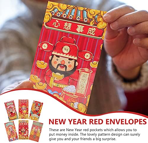 יארדווה 60 יחידות סיני חדש שנה כסף מעטפות מזל מסורתי אלוהים של עושר אדום מעטפת נמר שנה 2022 אדום מעטפת הונג באו מנות