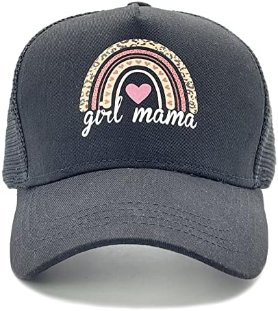 Nvjui jufopl Boy Boy Girl Hat Hat Hat, כובע משאיות מתכוונן לאמא