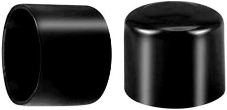 בורג חוט הגנת שרוול גומי עגול צינור בורג כובע כיסוי ידידותית לסביבה שחור 40 ממ מזהה 20 יחידות