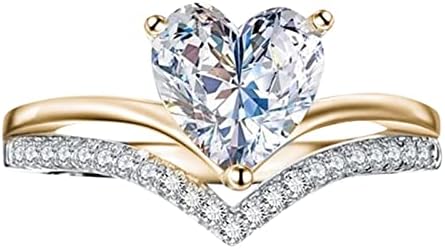 אמיתי טבעת לנשים שלי יפה בת טבעת אהבה בצורת גדול ריינסטון טבעת יהלומי אהבת טבעת אלגנטי