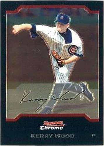 2004 Bowman Chrome 12 קרי ווד שיקגו קאבס MLB כרטיס בייסבול NM-MT