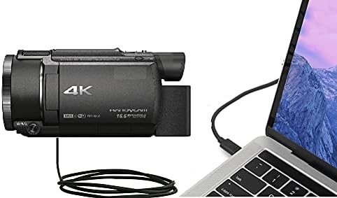 כבל USB של מצלמת וידיאו ברנדז תואם ל- Sony FDR-AX53 4K אולטרה HD מצלמת וידיאו, כבל USB מיקרו USB 2.0