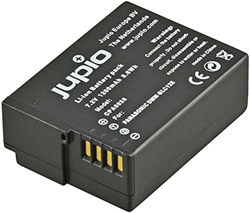 חבילת ערך JUPIO עם 2x DMW-BLC12E 7.2V 1200mAh Lithium-ion סוללה ומטען כפול USB