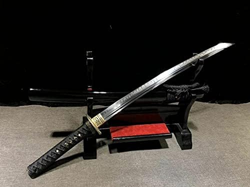 ZPGP חרב יפנית סכין גילוח חריף T10 חימר סמוראי קטאנה