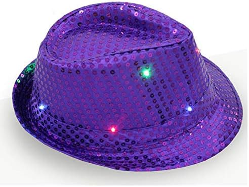 מהבהב מסיבת אור הוביל שמלת צבעוני מפואר נצנצים ריקוד יוניסקס כובע ארגונית עבור בייסבול כובעי קיר הר