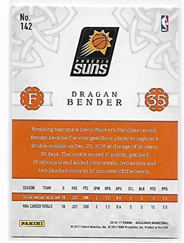 -17 Panini Excalibur 142 Dragan Bender Phoenix Suns
