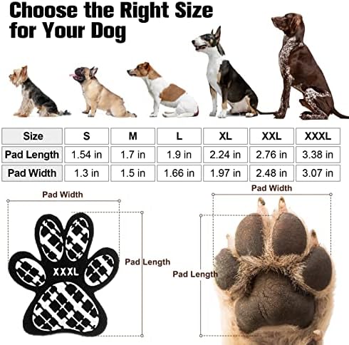 Beautyzoo Dog Anti-Slip Paw Grips רפידות משיכה, 36 PCS רפידות מגני כפות כלב רפידות אחיזת הבוהן, ללא החלקה ללא החלקה