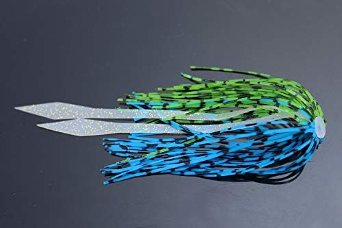 Tigofly 9 PCS 9 צבעים חצאיות סיליקון צבעוניות זרם זרם ספינרבייט Buzzbait Squid פיתוי פיתיון פיתיון דייג אביזרים