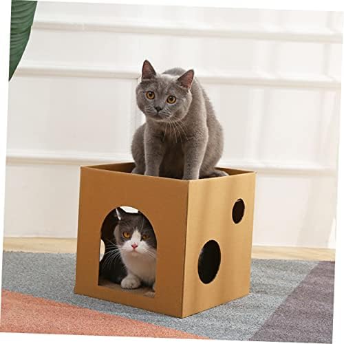 חתול בית שטיח חתול גרדן מקורה צעצועי סיסל חתול גרדן חתלתול צעצוע חתול אימון צעצוע חתול צעצוע נייד גלי נייר בית חתול