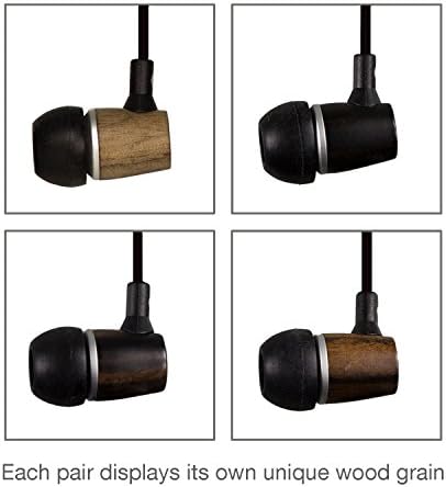 MediaDevil Artisanphonics EB-03 אוזניות עץ פרימיום עם מיקרופון