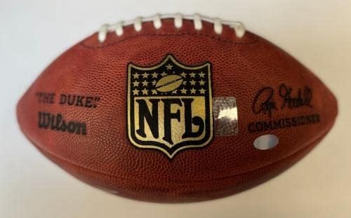רג'י בוש חתמה על כדורגל וילסון NFL רשמי - רכוב על כדורגל חתימה