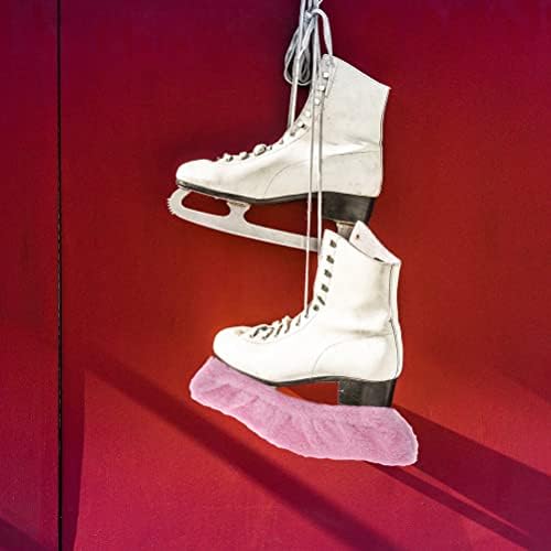 2 זוגות של אלסטי החלקה כיסוי קטיפה סקייט נעלי כיסוי עמיד קרח החלקה הוקי גלגיליות כיסוי החלקה נעל אבזר-גודל -