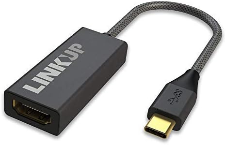 קישור - USB -C ל- HDMI 2.0 מתאם - מחבר דונגל 4K 60Hz תואם ל- Thunderbolt 3 MacBook Pro 2018 iPad Pro Surface ספר