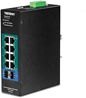 Trendnet 10-Port Gigabit L2 מנוהל Poe+ מתג DIN-Rail, 8 x gigabit poe+ יציאות, הרכבה על דין-מסילה, 2 x משבצות