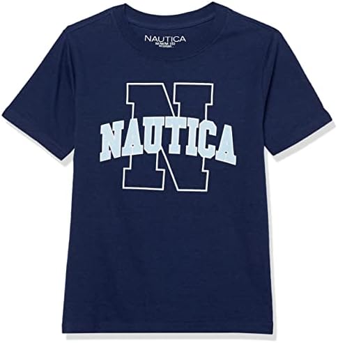 חולצת טריקו של צוואר הצוות הגרפי של Nautica Boys