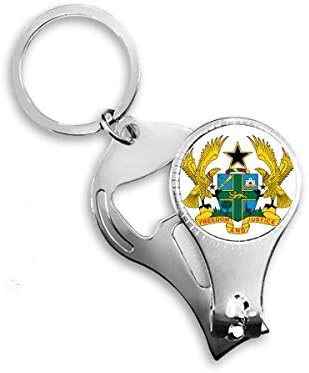 גאנה אפריקה סמל לאומי סמל ניפר ניפר טבעת מפתח בקבוקי שרשרת פתיחת בקבוקי