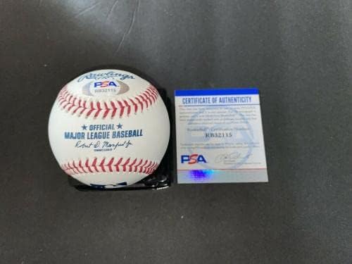 ריילי גרין חתמה על בייסבול בייסבול רשמי של דטרויט טייגרס PSA/DNA 4 - כדורי חתימה עם חתימה