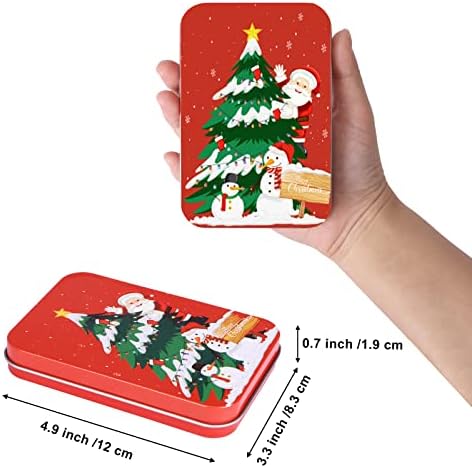 עוד 14 חתיכות כרטיס מתנה לחג המולד קופסאות פח מחזיקי כרטיסי מתנה צבעוניים עם מכסים 4. 9 על 3.3 על 0.7 אינץ ' עבור