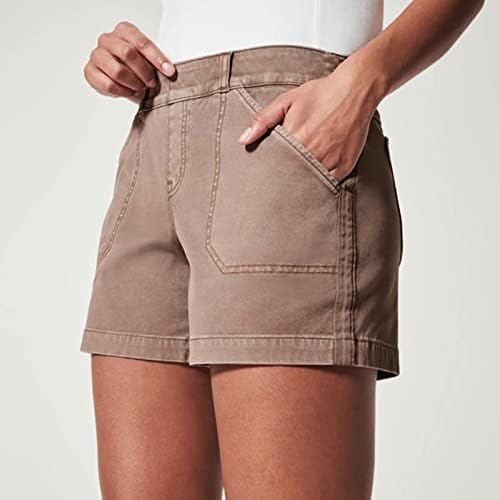 מכנסיים קצרים של נשים לונגטיי לנשים בקיץ בגדי נתיב רך נתיב לא כפתור ואין רוכסן מחמיא להתאמה