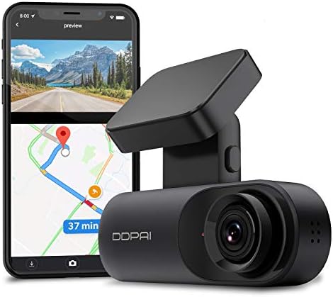 DDPAI DASH CAM MOLA N3 GPS Front Dash Cam 1600p, 2K מקליט מקליט מקליט קדמי קדמי תאונה קדמית מצלמת לוח מחוונים