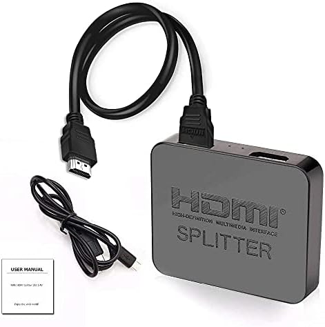 מפצל VAV HDMI 1 ב -2 בחוץ ורכיב למתאם HDMI