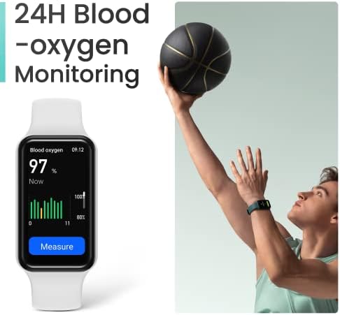 Amazfit Band 7 Fitness & Health Tracker לגברים נשים, חיי סוללה של 18 יום, Alexa מובנה, תצוגה של 1.47 אינץ