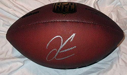 דרק קאר חיצה את וילסון NFL SHIELD כדורגל עם הוכחה, תמונה של חתימת דרק עבורנו, אוקלנד ריידרס, פרזנו במדינת