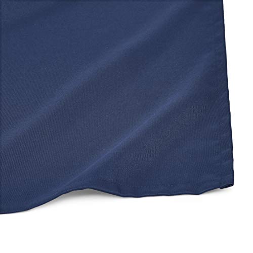 יסודות אמזון מלבן מלבן שולחן בד פוליאסטר רחיץ - 60 x 102, כחול כהה, חבילה של 2