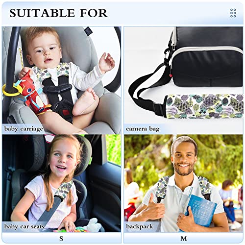 כיסויי רצועת מושב מכונית של קליפת צב של צב לילדים לתינוקות 2 מחשב רצועות מושב רכב רפידות כרית כרית כרית מגן על רצועות מושב