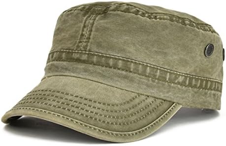 שטף כותנה צבאי כובעי צוער צבא כובעי ייחודי עיצוב בציר שטוח למעלה כובע