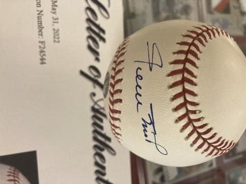ווילי מייס חתימה על חתימה רשמית בייסבול בייסבול PSA/DNA כדור יפה - כדורי חתימה