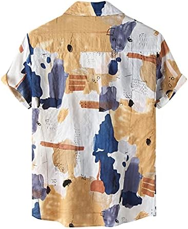 חולצות בהוואי גברים חולצה מודפסת שרוול קצר