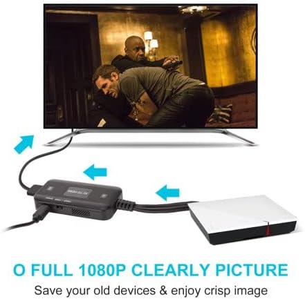 BD&מ RCA ל HDMI ממיר, Composite, HDMI-מתאם, זכר AV, HDMI ממיר תומך 1080P PAL/NTSC תואם עם PS אחד, PS2, PS3, STB, Xbox,