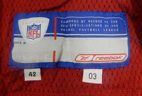 2003 סן פרנסיסקו 49ers Mike RUMPH 24 משחק הונפק אדום ג'רזי 42 DP32696 - משחק NFL לא חתום בשימוש גופיות