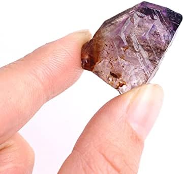 Qiaonnai ZD1226 1PC נדיר יפהפה גולמי סגול סגול סופר שבע קוורץ מיני אבן אבן אמטיסט דגימה קריסטל