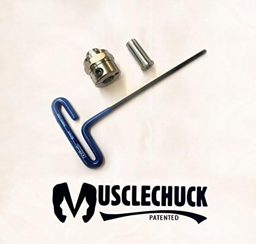 Musclechuck CAMLESS FAILY CHANGE CLEX9 ​​CHUCK + 1/4 COLLET + ערכת מפתח ברגים T-HEX